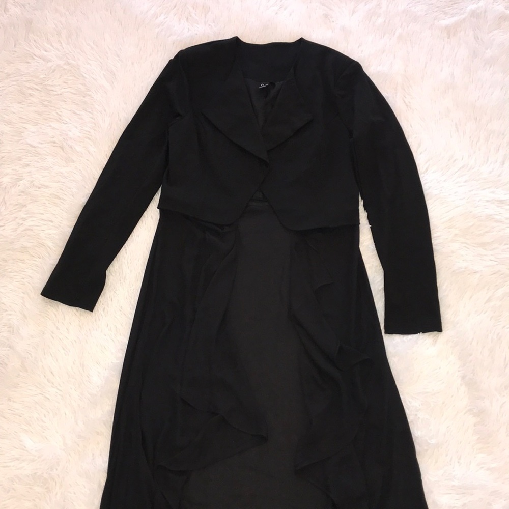 COPY - Windsor black long and sheer blazer